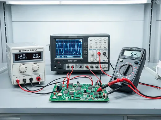 Electronics manufacturing test bench