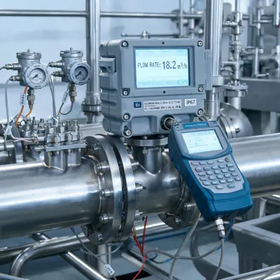 portable ultrasonic flow meter
