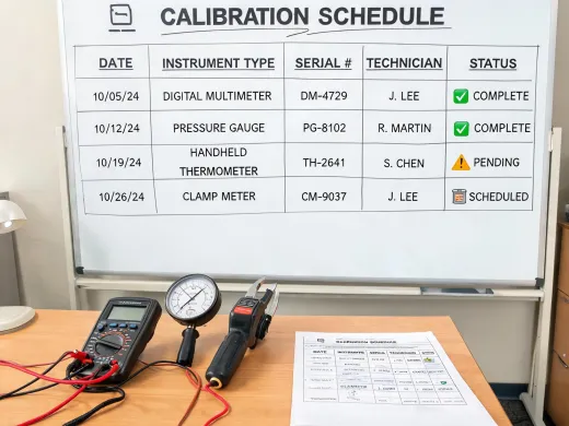 Calibration schedule planning